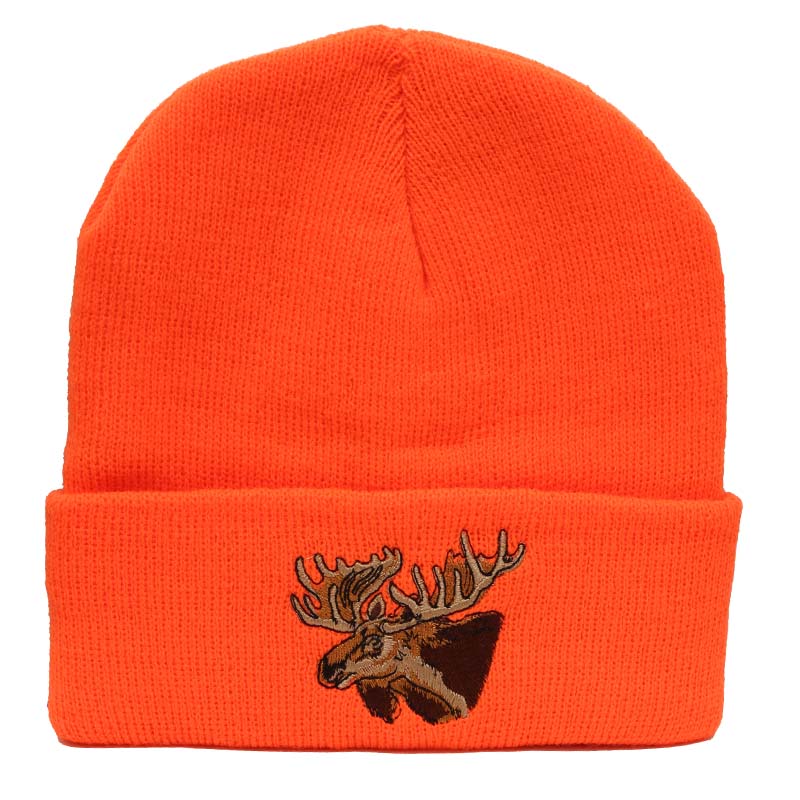 Backwoods Thinsulate black knit hunting touques with moose logo
