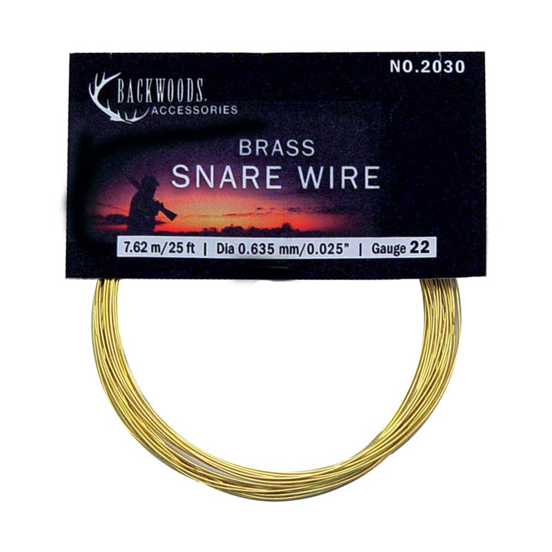 Backwoods brass hunting snare game trapping wire