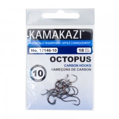 kamakazi hooks, kamakazi chemically sharpened hooks, octopus hooks, black octopus hooks, red octopus hooks,  hooks kamakazi, kamakazi treble hooks, kamakazi snelled hooks, snelled octopus hooks, kamakazi baitholder hooks