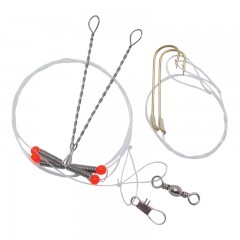 Fishing rig pickerel snelled Carlisle hook barrel swivel