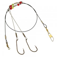 Pike rig with baitholder hooks