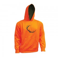 Blaze orange hunting hoodie sweater Backwoods logo